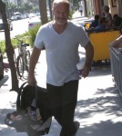 Actor Kelsey Grammer, his wife Kayte Walsh and their daughter Faith seen leaving the Coffee Bean And Tea Leaf after getting a coffee in Beverly Hills, California on September 16, 2012.