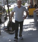 Actor Kelsey Grammer, his wife Kayte Walsh and their daughter Faith seen leaving the Coffee Bean And Tea Leaf after getting a coffee in Beverly Hills, California on September 16, 2012.