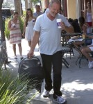 Actor Kelsey Grammer, his wife Kayte Walsh and their daughter Faith seen leaving the Coffee Bean And Tea Leaf after getting a coffee in Beverly Hills, California on September 16, 2012.