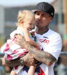Pink and husband Carey Hart spotted out with their daughter Willow in New York City, New York on September 17, 2012.