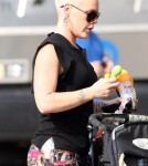Pink and husband Carey Hart spotted out with their daughter Willow in New York City, New York on September 17, 2012.