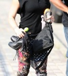 Pink and husband Carey Hart spotted out with their daughter Willow in New York City, New York on September 17, 2012.