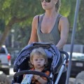 Ali Larter and her son Theodore out for a walk at Runyon Canyon in Hollywood, California on September 25th, 2012.