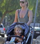 Ali Larter and her son Theodore out for a walk at Runyon Canyon in Hollywood, California on September 25th, 2012.