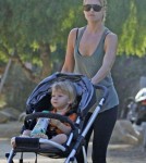 Ali Larter and her son Theodore out for a walk at Runyon Canyon in Hollywood, California on September 25th, 2012.