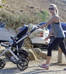 Ali Larter and her son Theodore out for a walk at Runyon Canyon in Hollywood, California on September 25th, 2012.