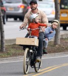 Liev Schreiber Takes His Boys For A Bike Ride