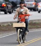 Liev Schreiber Takes His Boys For A Bike Ride