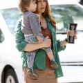 Alicia Silverstone takes her son Bear Blu Jarecki to Central Park in New York City, NY on September 19th, 2012.