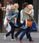 Naomi Watts and sons Alexander and Samuel spotted out and about in New York City, New York on September 11, 2012.