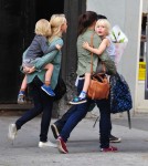 Naomi Watts and sons Alexander and Samuel spotted out and about in New York City, New York on September 11, 2012.