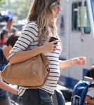 Gisele Bundchen Shows Off Her Baby Bump While Out to Lunch