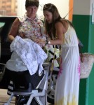 'Victoria's Secret' model Alessandra Ambrosio spends the day with her family in West Hollywood, CA on September 18th, 2012.