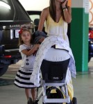 'Victoria's Secret' model Alessandra Ambrosio spends the day with her family in West Hollywood, CA on September 18th, 2012.
