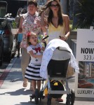 'Victoria's Secret' model Alessandra Ambrosio spends the day with her family in West Hollywood, CA on September 18th, 2012.