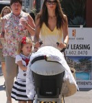 'Victoria's Secret' model Alessandra Ambrosio spends the day with her family in West Hollywood, CA on September 18th, 2012.