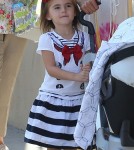 'Victoria's Secret' model Alessandra Ambrosio spends the day with her family in West Hollywood, CA on September 18th, 2012.
