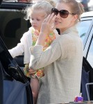 Amy Adams and her fiance, Darren Le Gallo, took their daughter Aviana Le Gallo on a shopping trip to Pavilions market in Beverly Hills, California on September 29, 2012.