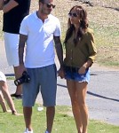 It was 'Soccer Sunday' for the Beckham's as David and Victoria played around while watching boys Brooklyn and Romeo kick the ball around the field in Brentwood, CA on September 23rd, 2012.