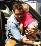 Colin Farrell departs LAX with his son Henry in Los Angeles, CA, on September 4th, 2012.