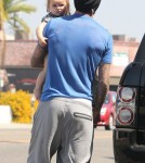 David Beckham and daughter Harper spotted out running some errands in West Hollywood, California on September 25, 2012.