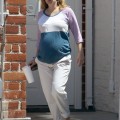 Drew Barrymore left a nail salon in Los Angeles, California on July 9, 2012 after getting a manicure and pedicure.