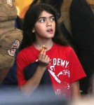 Michael Jackson's kids Prince, Paris and Blanket arriving on a flight at LAX airport in Los Angeles, California on September 2, 2012.
