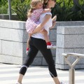 'The Odd Life Of Timothy Green' actress Jennifer Garner takes her daughter Seraphina to the police station in Santa Monica, California on September 10, 2012.