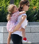 'The Odd Life Of Timothy Green' actress Jennifer Garner takes her daughter Seraphina to the police station in Santa Monica, California on September 10, 2012.