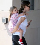 'The Odd Life Of Timothy Green' actress Jennifer Garner takes her daughter Seraphina to the police station in Santa Monica, California on September 10, 2012.