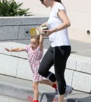 'The Odd Life Of Timothy Green' actress Jennifer Garner takes her daughter Seraphina to the police station in Santa Monica, California on September 10, 2012.
