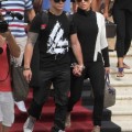 Jennifer Lopez, along with boyfriend Casper Smart and kids Emme and Maximilian Anthony were seen vacationing in Miami, Florida on August 31, 2012.