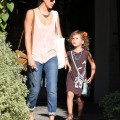 Jessica Alba and her daughter Honor Warren left the Andy LeCompte Salon in Los Angeles, California on August 31, 2012