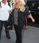 Jessica Simpson, her fiance Eric Johnson and their daughter Maxwell departing on a flight at LAX airport in Los Angeles, California on September 9, 2012.
