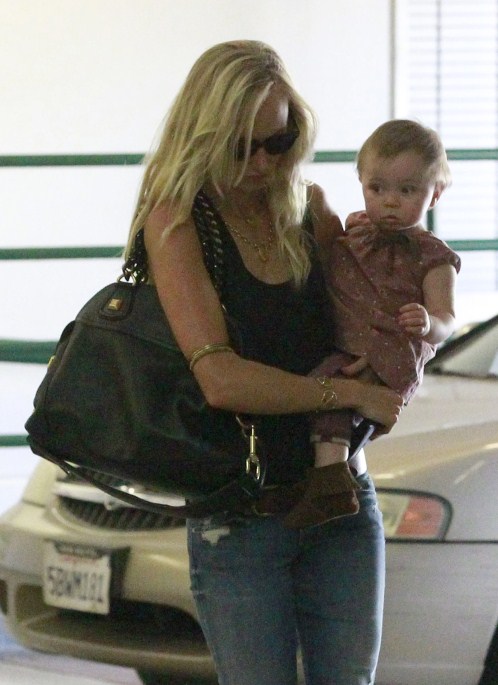 Actress Kimberly Stewart was seen making a trip to Whole Foods with her daughter, Delilah Stewart, in Los Angeles, California on August 31, 2012.