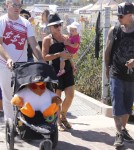 Singer Pink and her hubby Carey Hart go to the Malibu Chili Cook Off with their daughter Willow Sage in Malibu, California on September 2nd, 2012.