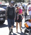 Singer Pink and her hubby Carey Hart go to the Malibu Chili Cook Off with their daughter Willow Sage in Malibu, California on September 2nd, 2012.