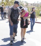 Singer Pink and her hubby Carey Hart go to the Malibu Chili Cook Off with their daughter Willow Sage in Malibu, California on September 2nd, 2012.