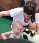 'Anger Management' actress Selma Blair and her son Arthur Bleick enjoying a day out at the Farmers Market with a friend in Ventura, California on September 9, 2012.