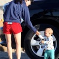 Selma Blair and son Arthur Bleick enjoyed a walk and beach in Santa Monica, CA on September 1st, 2012.