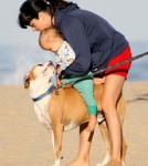 Selma Blair and son Arthur Bleick enjoyed a walk and beach in Santa Monica, CA on September 1st, 2012.