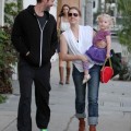 Amy Adams And Family Out For Lunch In West Hollywood