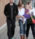 Amy Adams And Family Out For Lunch In West Hollywood