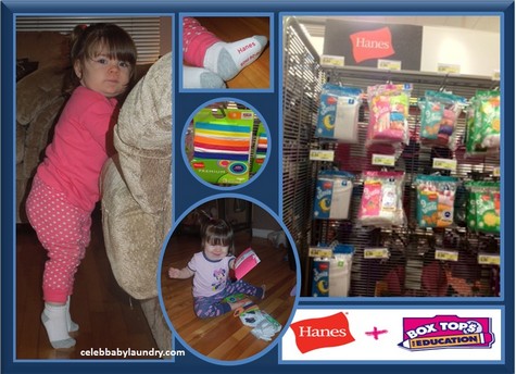 What's Ava Wearing: Hanes Toddler Socks - Comfortable & Brings Cash to Schools with Box Tops