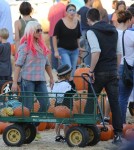 Christina Aguilera Takes Son Max To Mr. Bones Pumpkin Patch