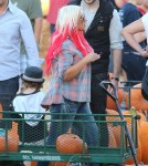 Christina Aguilera Takes Son Max To Mr. Bones Pumpkin Patch
