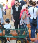 Christina Aguilera Takes Son Max To Mr. Bones Pumpkin Patch