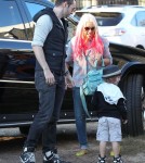 Christina Aguilera Takes Son Max To Mr. Bones Pumpkin Patch