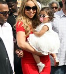 Nick Cannon, Mariah Carey and their twins Monroe and Moroccan attended "Family Day" at the Santa Monica Pier, California on October 6, 2012. The couple took a ride on the roller coaster together and spent time with the twins.