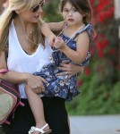 Sarah Michelle Gellar picks up her daughter Charlotte from school in Santa Monica, CA on October 15th, 2012.